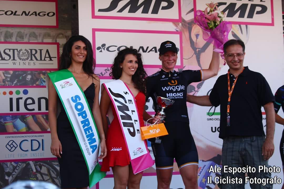 Sul podio del Giro Ciclistico d'Italia